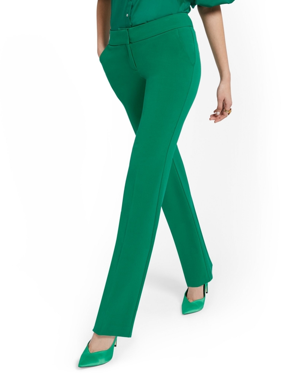 NY&CO Straight-Leg Pant - Essential Stretch 7th Avenue Design Studio